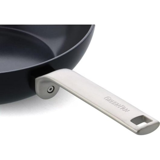 Poele GreenPan Evolution 30 cm Ceramique Antiadherente Couvercle Verre Four