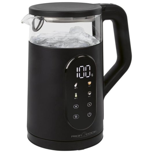 Chaleira Proficook PC-WK 1328 G 1,7L 2200W vidro termostato sem fios