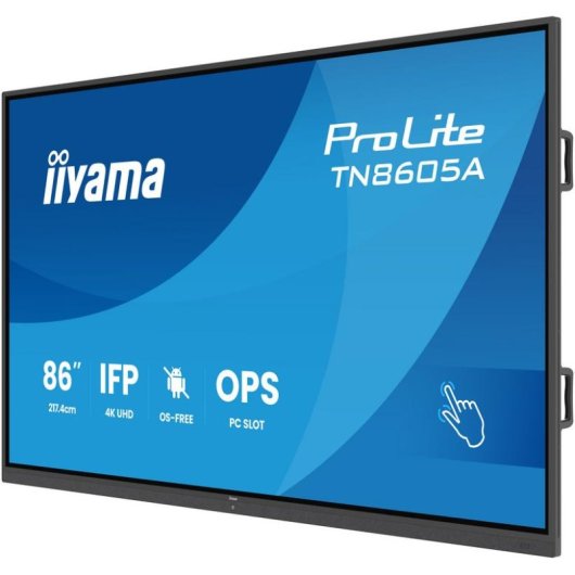 Écran interactif iiyama TN8605A-B1AG 85,6 4K Ultra HD IPS tactile antireflet