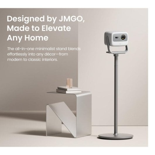 Suporte projetor JMGO N1S alumínio cinza gestão cabos 10 kg