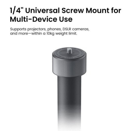 Suporte projetor JMGO N1S alumínio cinza gestão cabos 10 kg