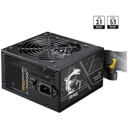 Fuente de Alimentación MSI MAG A750BN PCIE5 II 750W 80 PLUS Bronze no modular