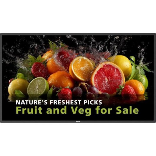 Écran PC Philips 43BDL5050D 43" Ultra HD 4K 60Hz ADS WiFi Android 8ms Haut-parleurs