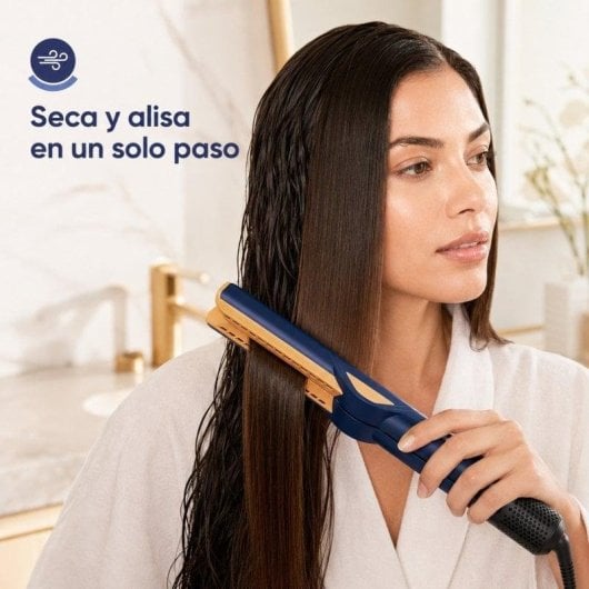 Origial Care&Beauty Style 6in1 Plancha de pelo con aire, 1400W, azul