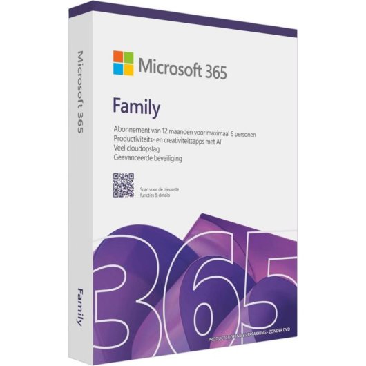 Logiciel Microsoft 365 Family 6 utilisateurs 1 To Cloud Multiplateforme