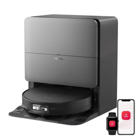 Robot Aspirador y Fregasuelos Roborock Saros 20 Sonic con Autovaciado Navegación Láser 36.000 Pa Control por Voz Altura 