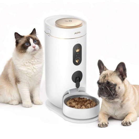 Futterautomat Mova NutriPal 10 Ultra HD-Kamera WiFi KI 4L weiss