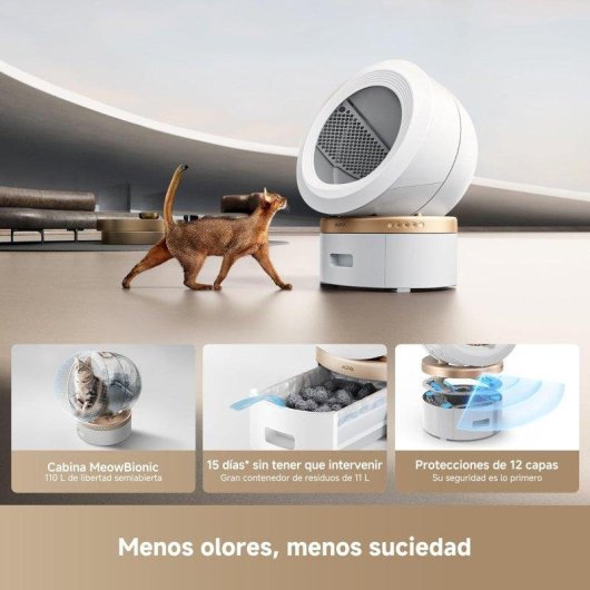 Katzentoilette Mova MeowgicPod LR10 Prime Intelligent 110L Weiss