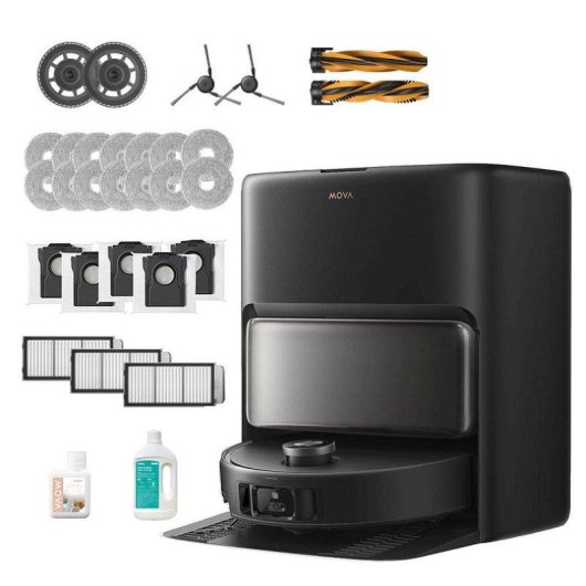 Robot Aspirador y Fregasuelos Mova V50 Ultra con Autovaciado Navegación LiDAR 24.000 Pa