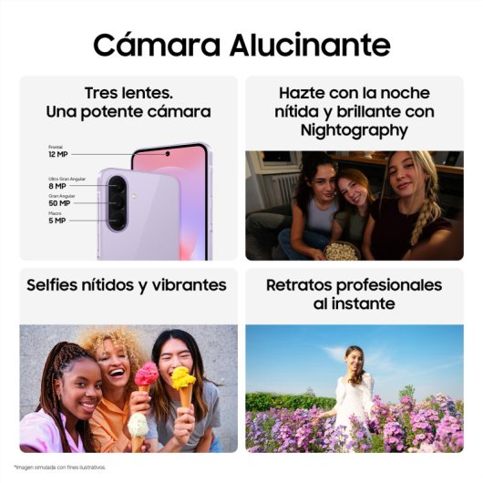 Samsung Galaxy A37 5G 6GB 128GB 6.7" Blanco