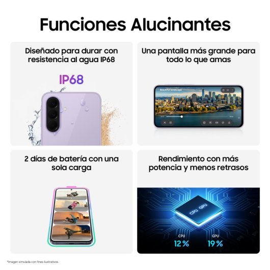 Samsung Galaxy A37 5G 6GB 128GB 6.7" Blanco