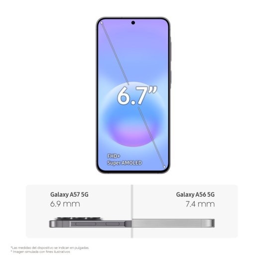Samsung Galaxy A57 5G 8GB 128GB 6.7" Gris
