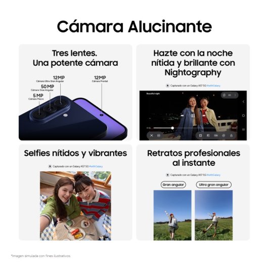 Samsung Galaxy A57 5G 12GB 512GB 6.7" Bleu Foncé