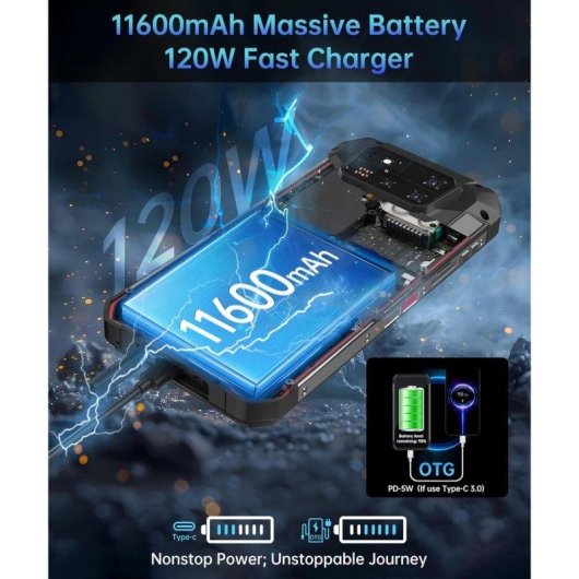 Unihertz Tank 4 Pro 5G 16GB 512GB 6.73" Noir