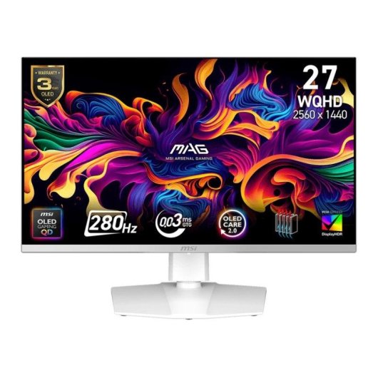 Monitor MSI MAG 272QPW QD-OLED X28 26,5" QHD 280Hz QD-OLED HDR400 True Black