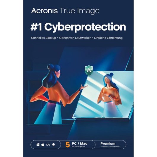 Software Acronis HORASHLOS 5 utilizadores Subscrição Multiplataforma