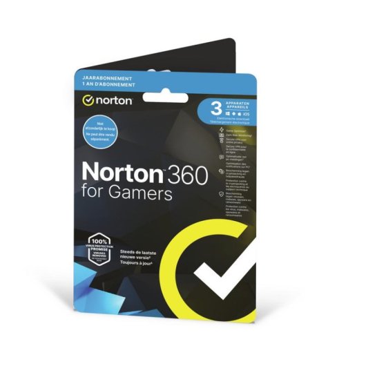 Logiciel Norton 360 for Gamers 1 licence 3 appareils 50GB Cloud DVD