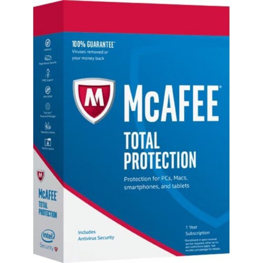 Logiciel McAfee Total Protection MTP32MNR5RDACD 5 appareils Abonnement