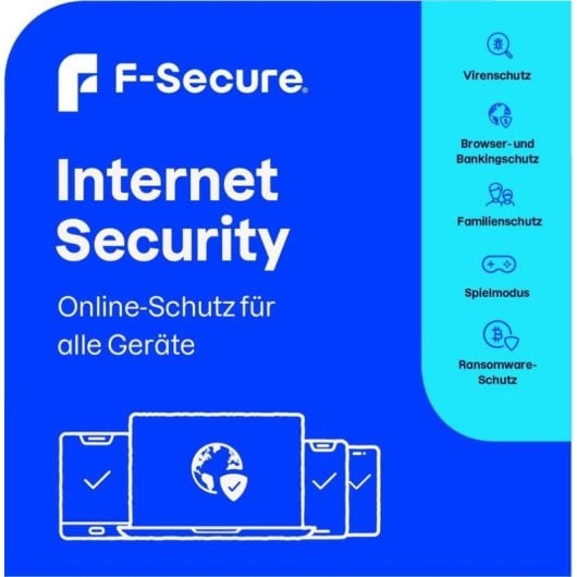 Software F-Secure Internet Security 1 licença 1 ano ESD Multi-dispositivos