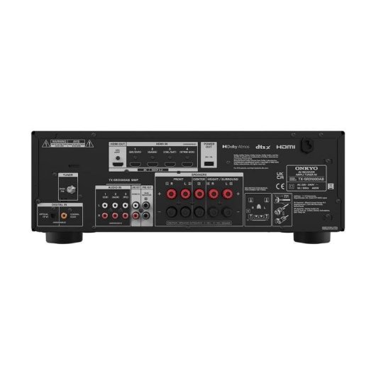 Onkyo TX-SR3100 Receptor AV 80 W RMS 5.2 canales Bluetooth HDR Dolby Atmos ARC