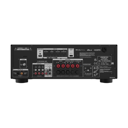 Onkyo TX-SR3100 Receptor AV 80 W RMS 5.2 canales Bluetooth HDR Dolby Atmos ARC