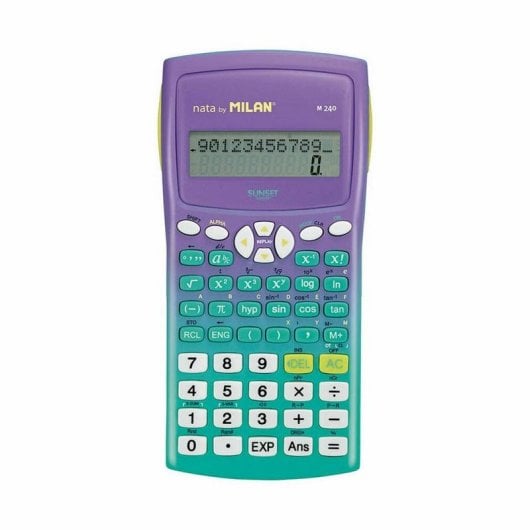Calculatrice MILAN M240 Sunset 240 fonctions Turquoise Lilas