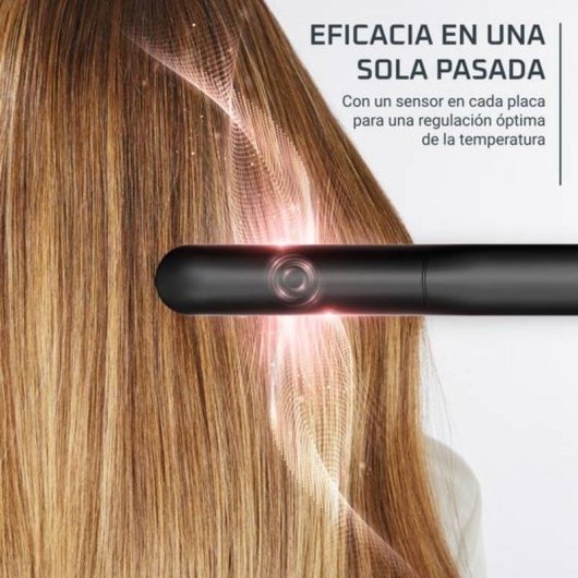 Plancha de Pelo Titanio Rowenta Ultimate Experience SF8120F0 210ºC 5 Ajustes Iónica Autoapagado Negro