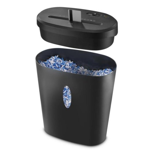 Destructeur de papier Hama Safe X120 coupe croisée 12 feuilles 21 L noir