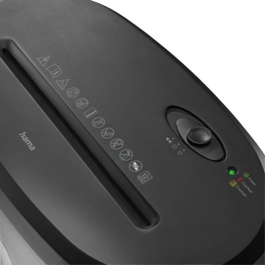 Destructeur de papier Hama Safe X120 coupe croisée 12 feuilles 21 L noir