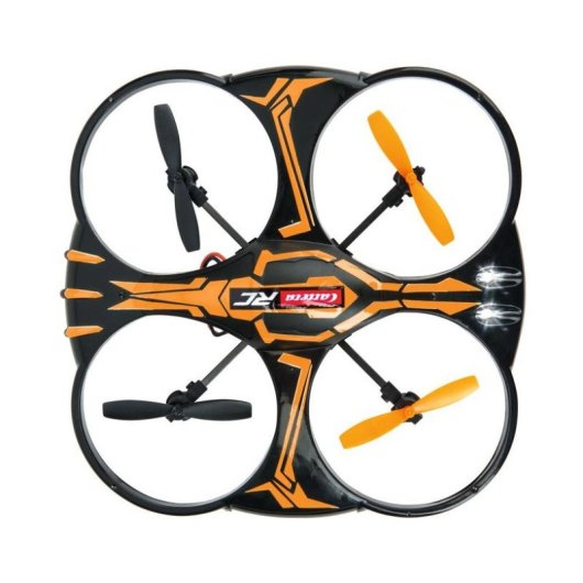 Drone Carrera Quadrocopter X2 R/C Giroscopio 4 ejes 2.4GHz Naranja