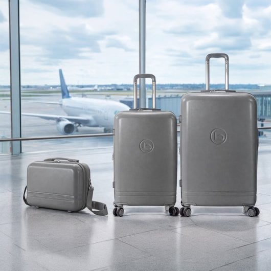 Benzi Bz5827g-60/50 Juego De Maletas, 2 Piezas Rígidas Extensibles Abs Y Neceser, Cabina 50 Cm Y Mediana 60 Cm, 4 Ruedas