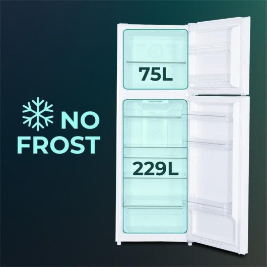 Frigorífico Dois Portas Svan SF17601ENF Defrost 172 cm 334L E Branco