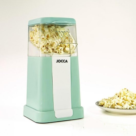 Palomitero JOCCA 5617T 1200 W Turquesa Vintage con vaso medidor