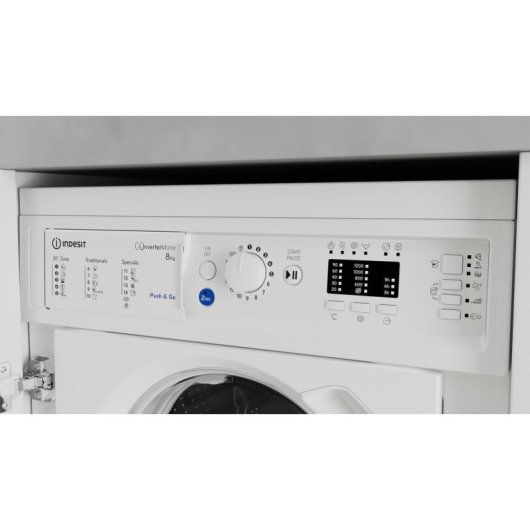 Máquina de Lavar Roupa Indesit BI WMIL 81285 EU 8kg 1400rpm B Branco Integrável
