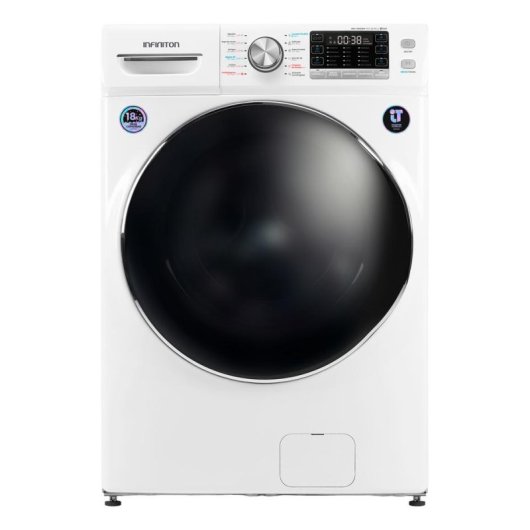 Lavadora Infiniton WM-H180DBM Carga Frontal 18 kg 1000 rpm Clase D Blanca Vapor Care