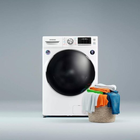 Lavadora Infiniton WM-H180DBM Carga Frontal 18 kg 1000 rpm Clase D Blanca Vapor Care