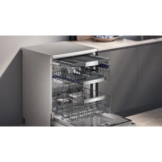 Lavavajillas Siemens iQ700 SN27TI02CE 14 Serviços Classe A Home Connect Inox