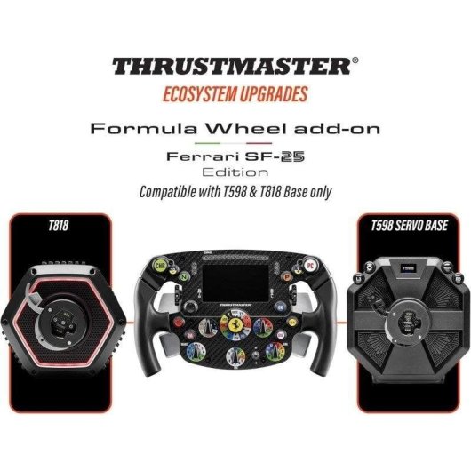 Lenkrad Thrustmaster Ferrari SF-25 Replika 1:1 LCD LED 25 Tasten