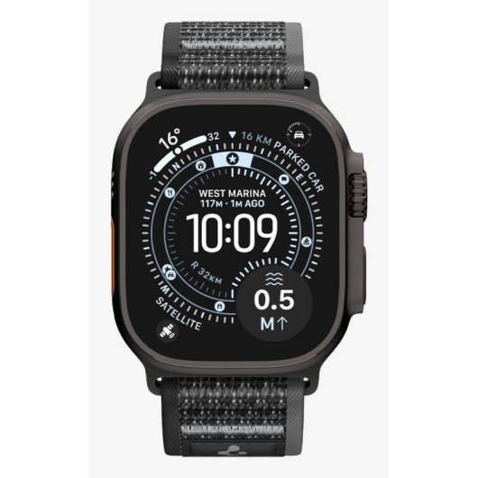 Bracelet Spigen Athlex Air 2 Apple Watch Ultra 49 mm textile noir orange