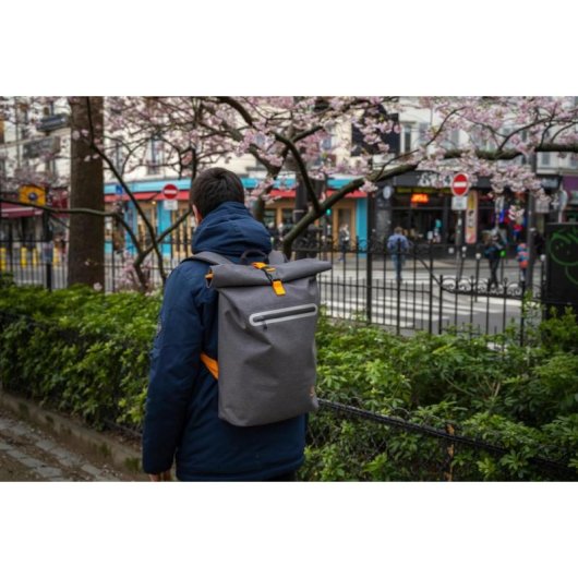 Mochila Exacompta Exactive Young 15,6 polegadas impermeavel compartimento PC cinza