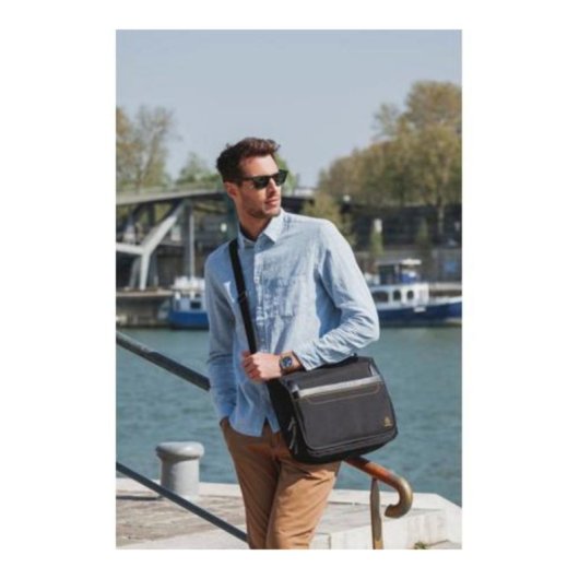 Mala EXACOMPTA Exactive 17234E 14 polegadas poliéster preto 10 l