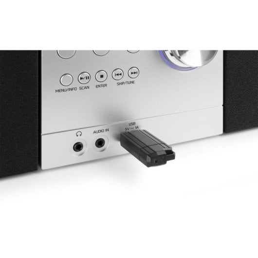 Microcadeia Audizio Metz 30W RMS Bluetooth USB CD Rádio DAB+ Comando