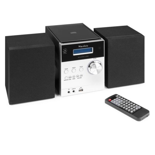 Microcadeia Audizio Metz 30W RMS Bluetooth USB CD Rádio DAB+ Comando