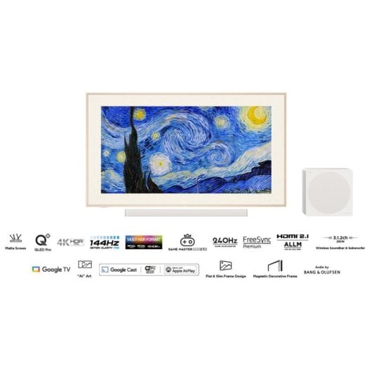 TV TCL QLED 75A300 Pro 75" 4K UltraHD 144Hz Smart TV Google TV HDR10 Dolby Vision Atmos