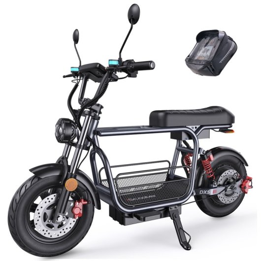 Iscooter Dx5 Patinete Eléctrico - 1500w, 48v 15.6ah, Autonomía 60-72km, Velocidad 55km/h, Suspensión Hidráulica + Aire, 