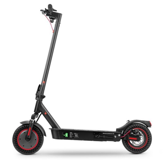 Iscooter I9 Max Patinete Eléctrico Delantero 10'' - 36v10ah, Motor 500w, Autonomía 30-40km, Doble Amortiguación, Neumáticos Sólidos De Panal, Compatible Con Minirobotapp