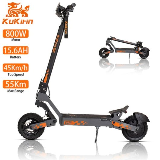 Kukirin G2 48v 15ah Patinete Eléctrico – 10 Pulgadas, 800w, Plegable, Pantalla Led