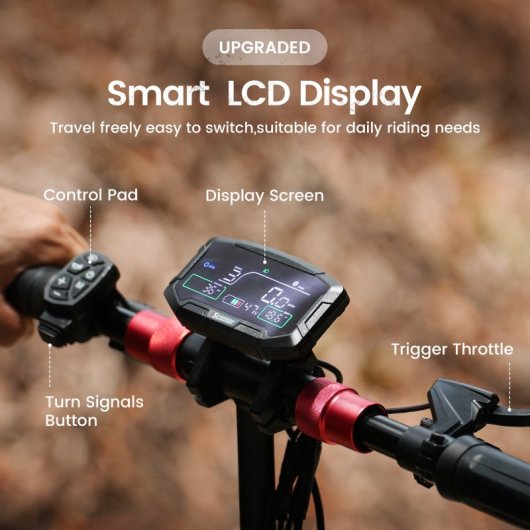 Iscooter Ix8 Patinete Eléctrico Todoterreno 12'' - 48v 20ah, Motor 1200w*2 Dual Drive, Autonomía 69km, Velocidad Máx 61k