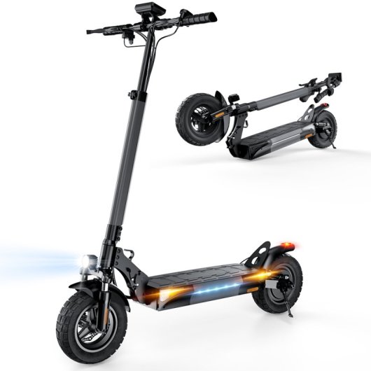 Patinete elétrico iScooter W9 1000W Autonomia 45km Rodas 10in Infláveis Preto