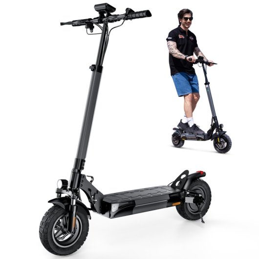 Patinete elétrico iScooter W9 1000W Autonomia 45km Rodas 10in Infláveis Preto